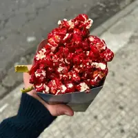 Pipoca gourmet vermelha